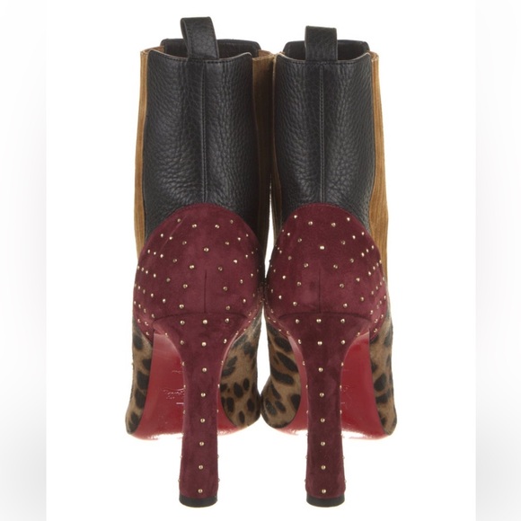 Christian Louboutin Leather and Suede Boots - Picture 4 of 5